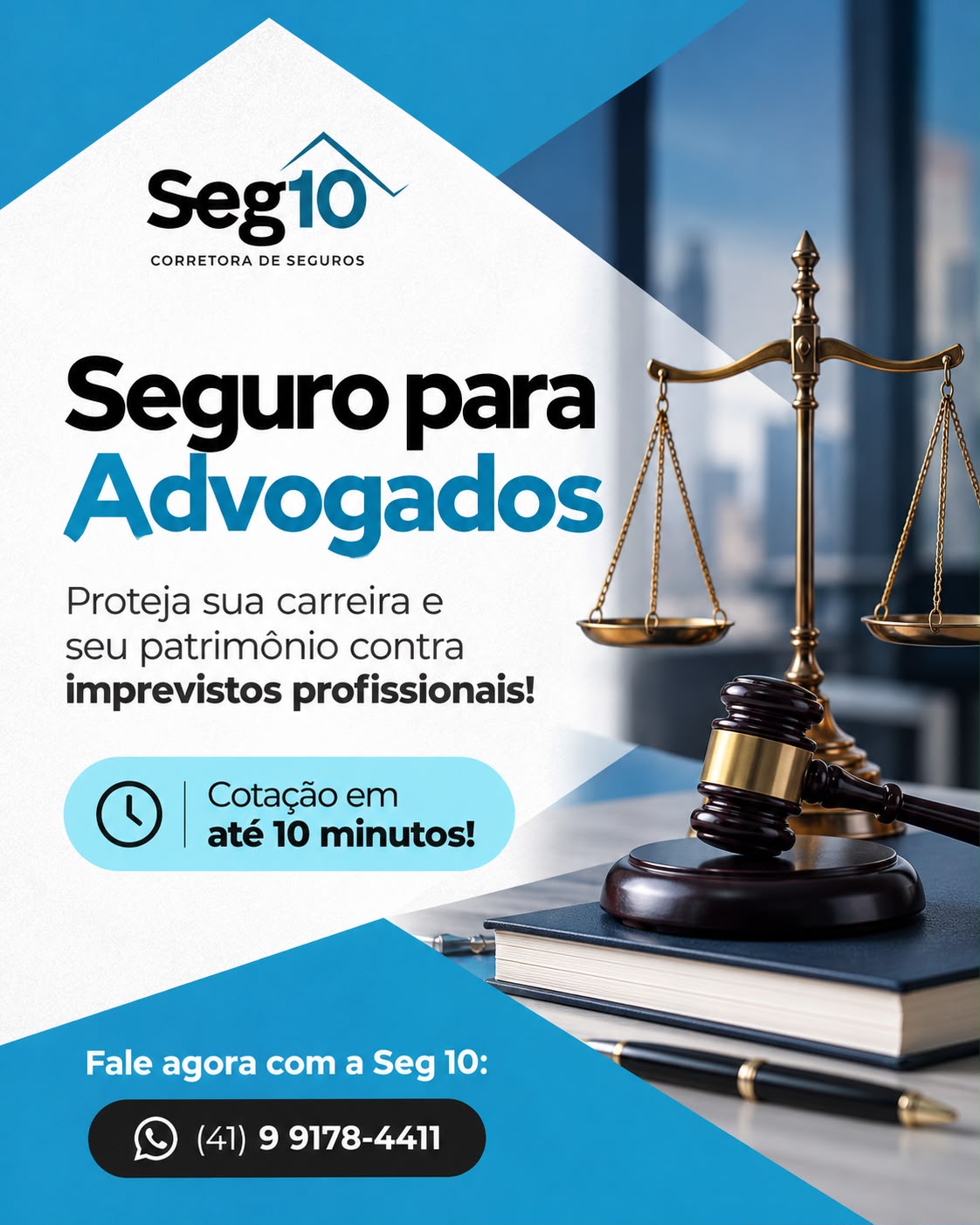 ⚖️ Seguro para Advogados: proteja sua carreira e seu patrimônio contra imprevistos profissionais
